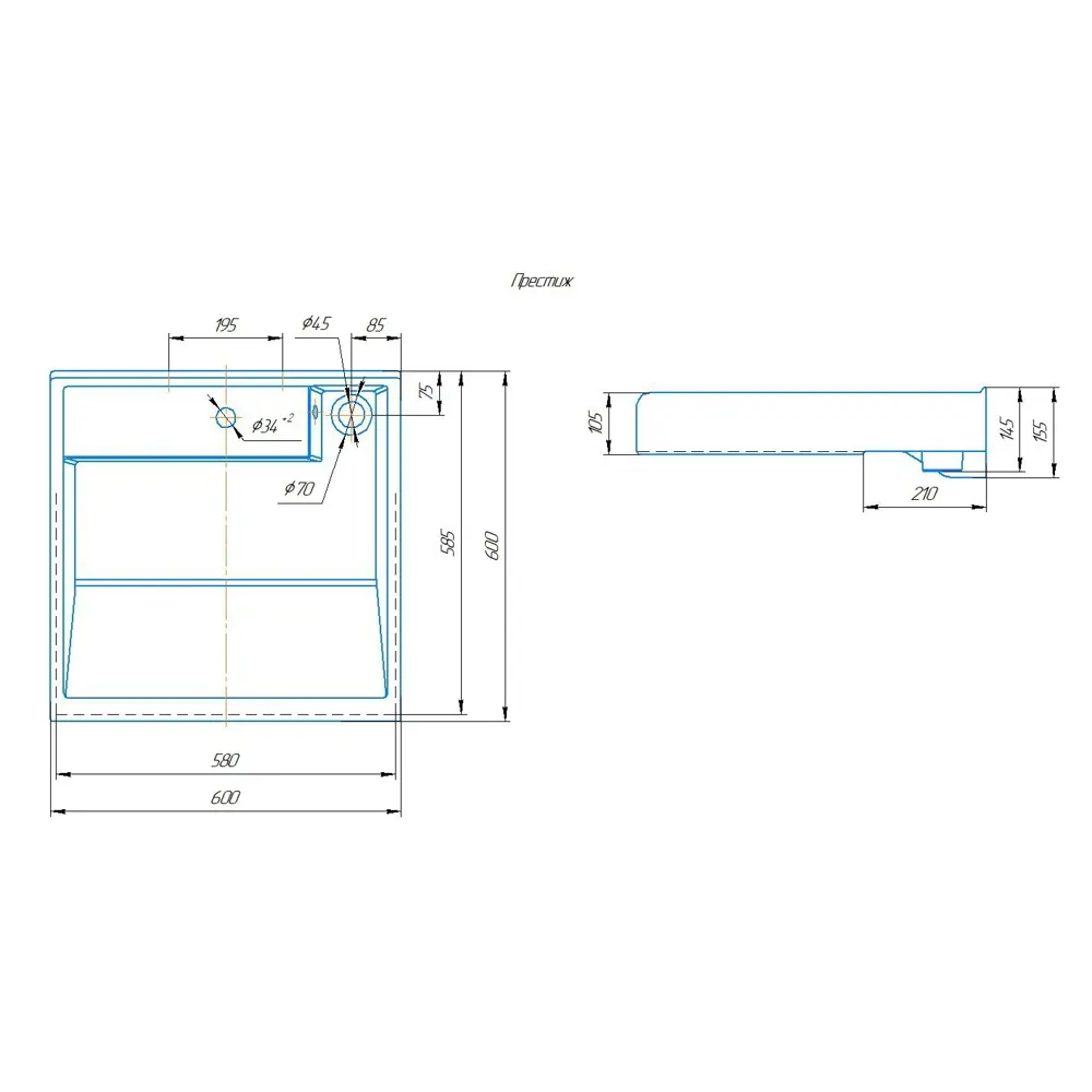 KIROVIT Престиж — компактная раковина для стиральной машины 82973820 STLM-0038382 - Вид №7