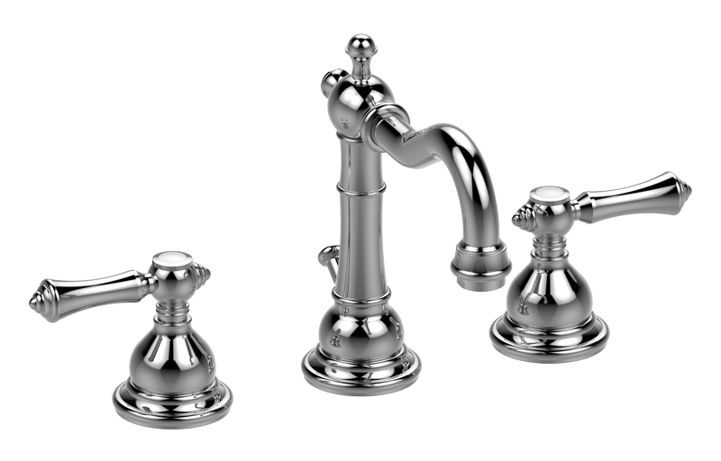 E-2500-LM15 Three-hole washbasin mixer with manual pop-up waste GRAFF Adley