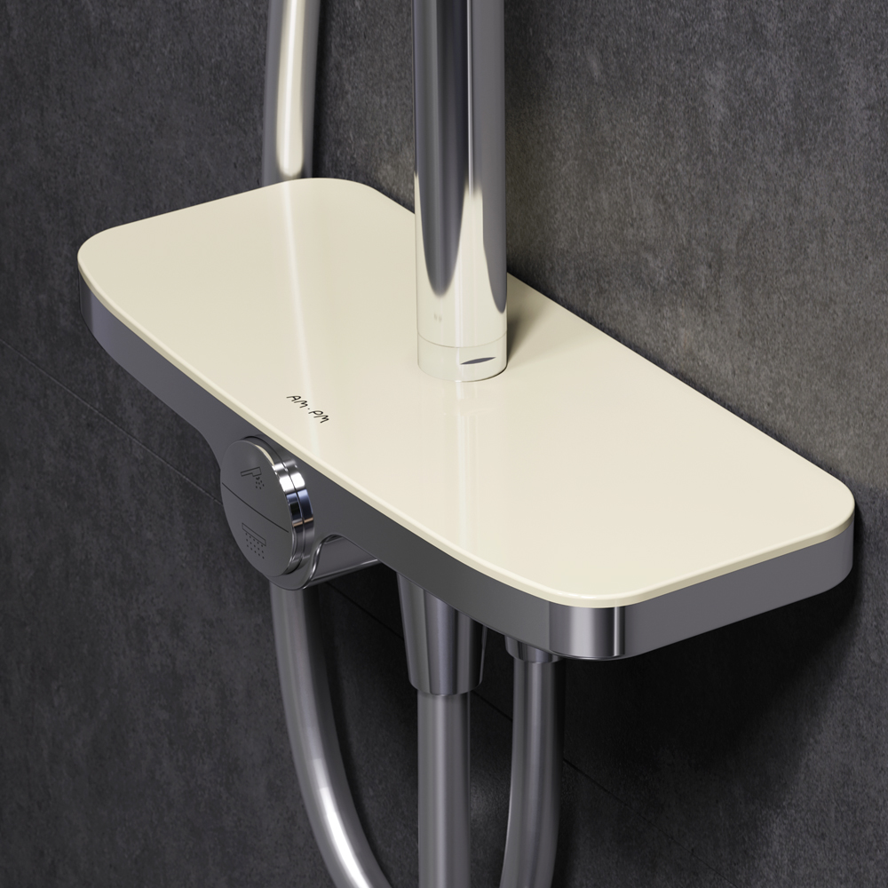 F0780200 душ.система: верхн.душ 250мм ручной душ 120 мм 3 функции душ.штанга 1030-1460 мм AM.PM Like - Вид №3