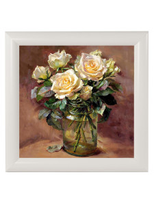 90620984 Картина в раме "Букеты. чайная роза" 23x23 см STLM-0311373 ELENADECOR