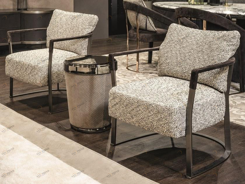 Longhi Кресло из ткани с подлокотниками Loveluxe 2018 – illusion collection X 684