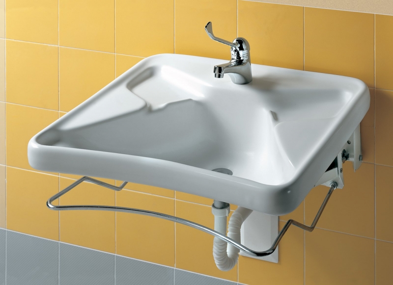 Y0BV01 Умывальник эргономичный автономный 68 Hatria  - Вид №2