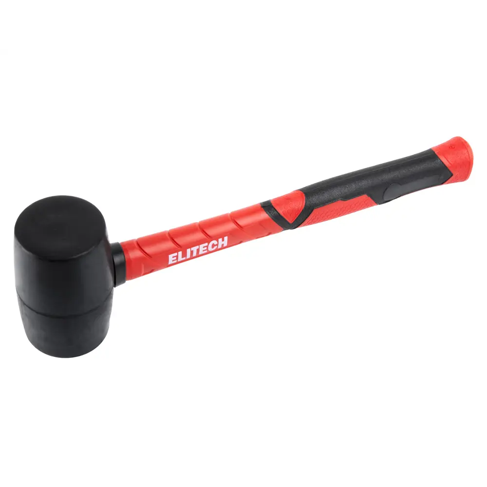 Киянка резиновая Elitech с фиберглассовой ручкой 340 г 89407119 STLM-1571717