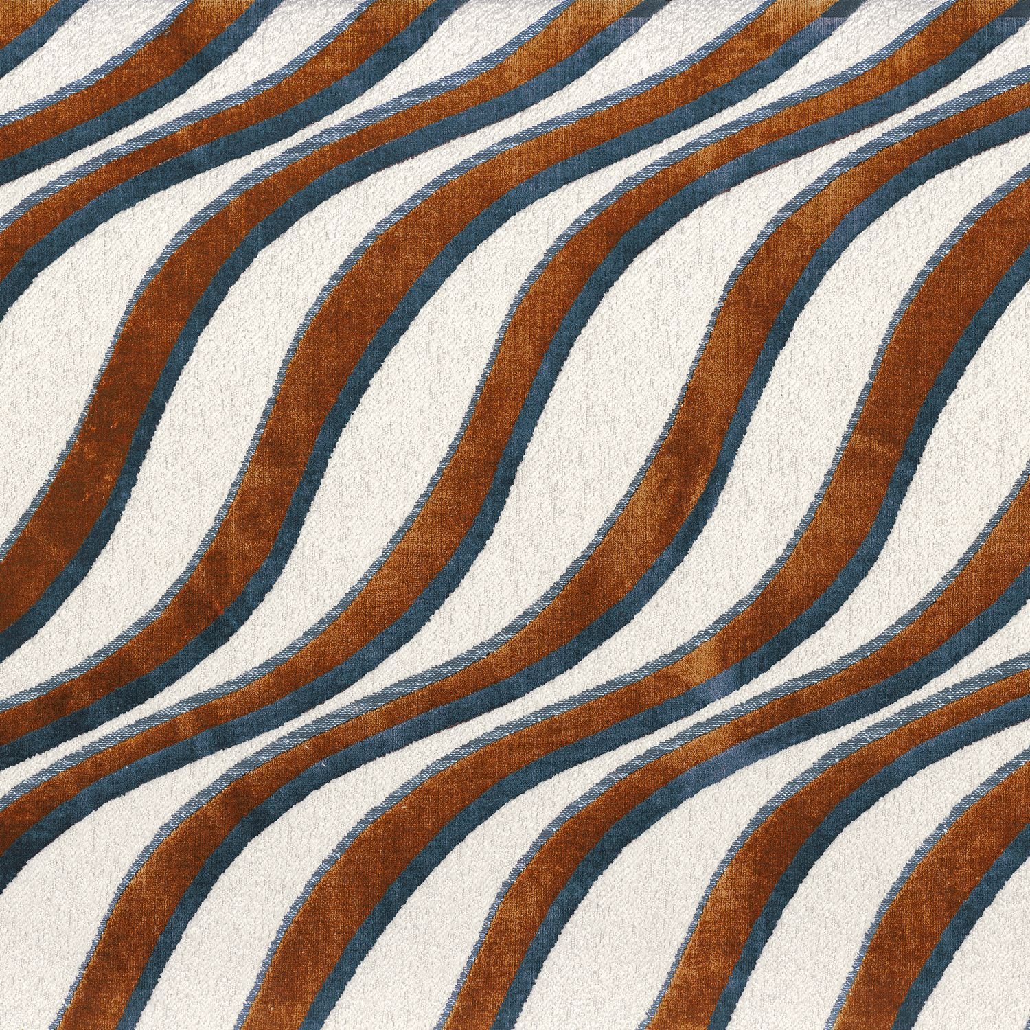 Бархатная ткань с графическим рисунком Casamance красота ARCH-00033605 - Вид №9