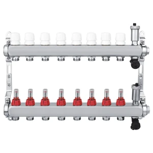 Коллекторная группа СПЕЦ с расходомерами для теплого пола 8 выходов 89351131