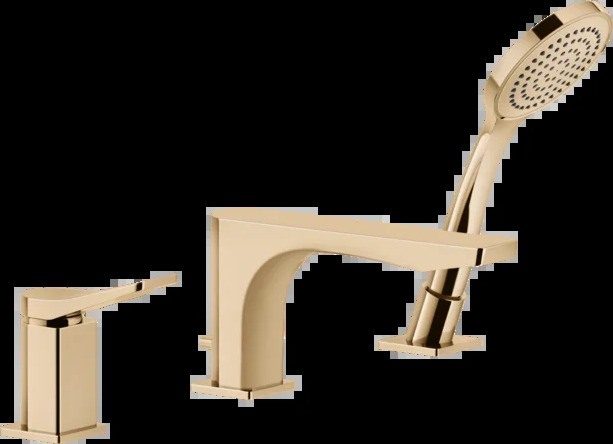 Смеситель для ванны 59037 735 Gessi Rilievo ТЕПЛАЯ БРОНЗА PVD