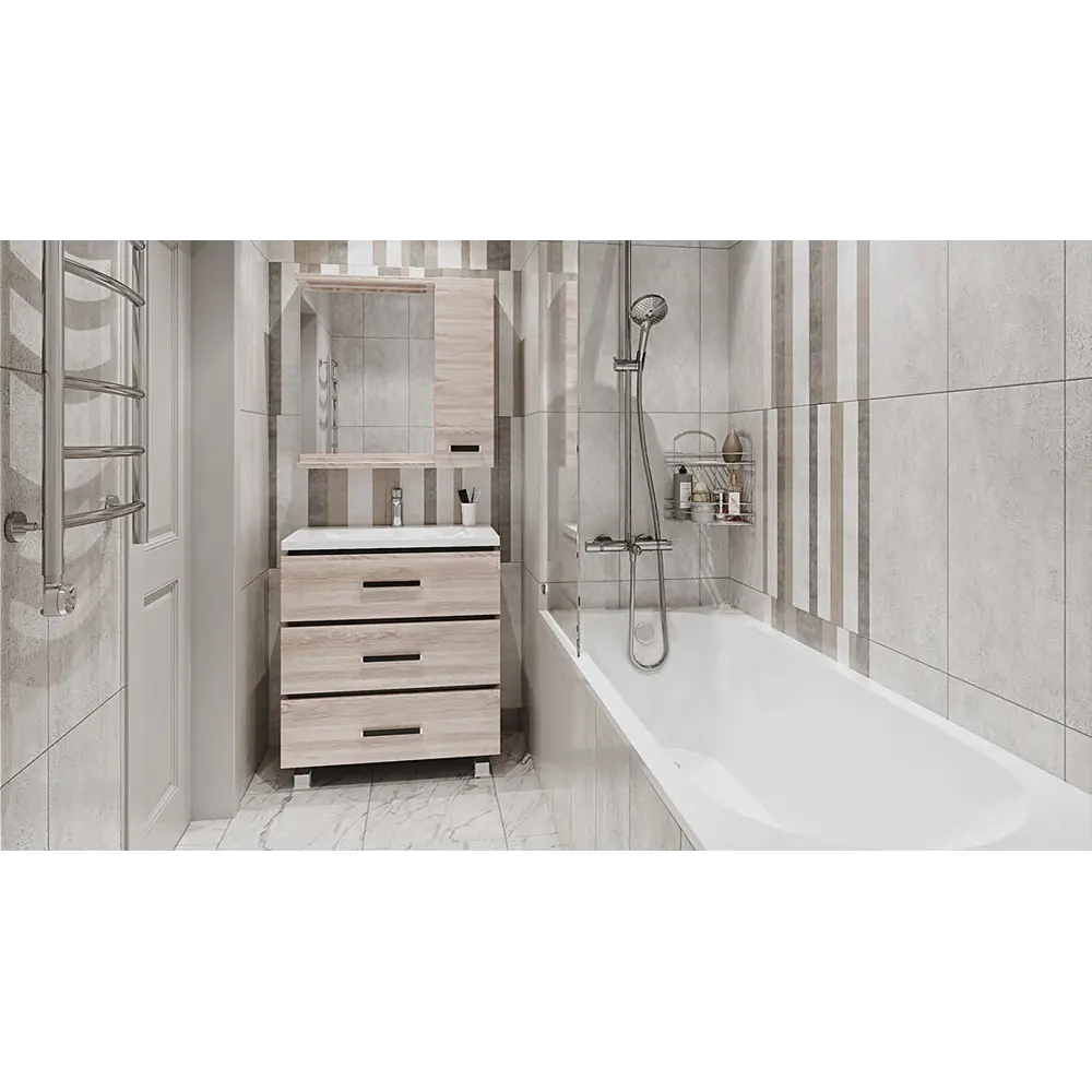 SANITA LUXE Квадро 75 — прямоугольная раковина для тумбы Торонто 17215876 STLM-0007664 - Вид №7