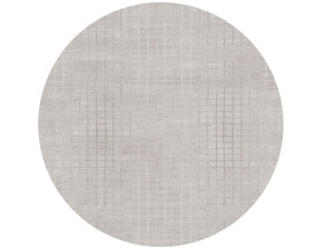 Круглый шерстяной ковер ручной работы