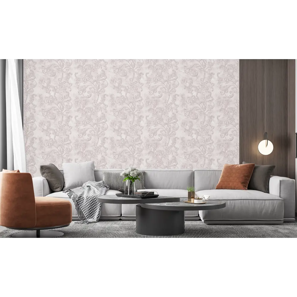 Обои флизелиновые Wallberry Шелл коричневые 1.06 м 5934 89848337 STLM-2032533 - Вид №3
