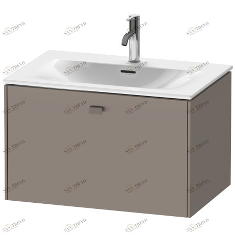 BR421104343 Тумбочка подвесная Brioso #BR4211 720 x 479 мм Базальт матовый, декор Duravit