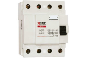 15476048 УЗО EKF elcb-4-40-30-em 50635 ЭКФ