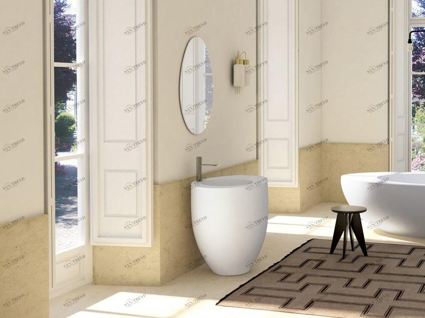 Напольная раковина стоящая овальная Ceramica Cielo Le Giare sun-id-1403606