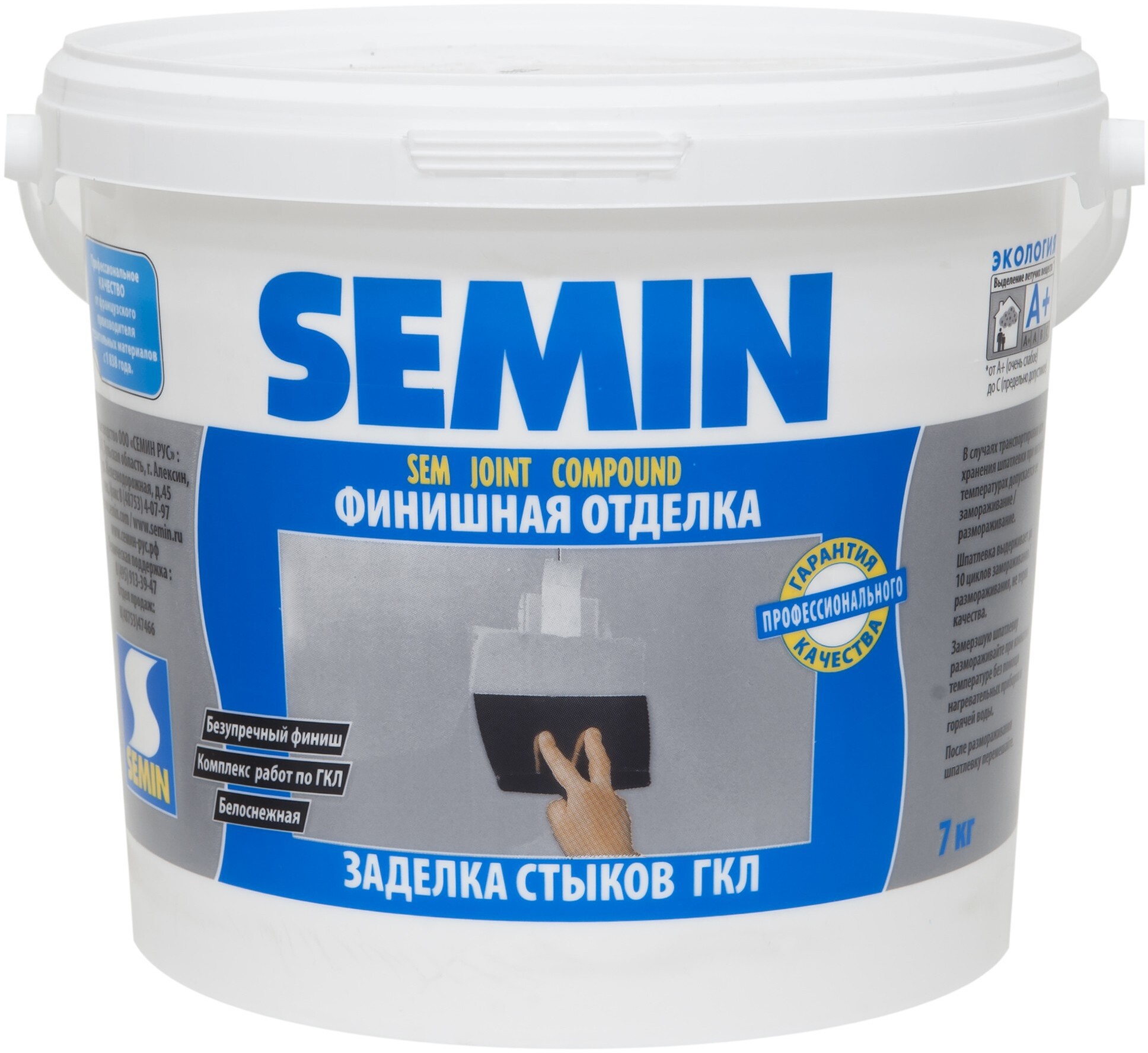 11287027 Шпаклёвка для заделки швов Sem Joint Compound 7 кг Sem-joint Compound STLM-0001159 SEMIN
