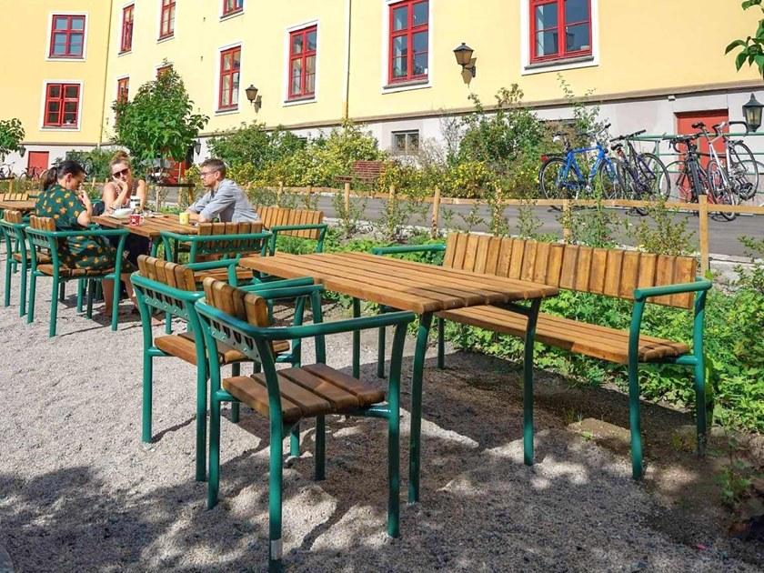 VESTRE Садовый стул из стали и дерева Parc sun-id-1462808 - Вид №4