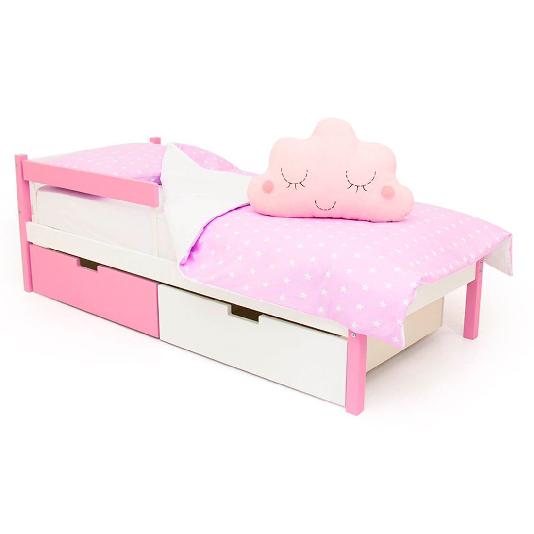 Детская кровать Svogen classic лаванда, белая БЕЛЬМАРКО  326804 Белый;розовый Santreyd  - Вид №5