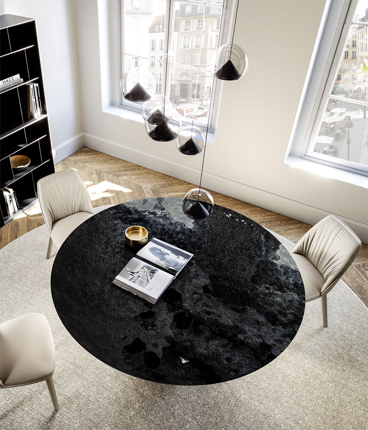 Круглый Хрустальный стол EFORMA Onda ARCH-00136229 - Вид №1