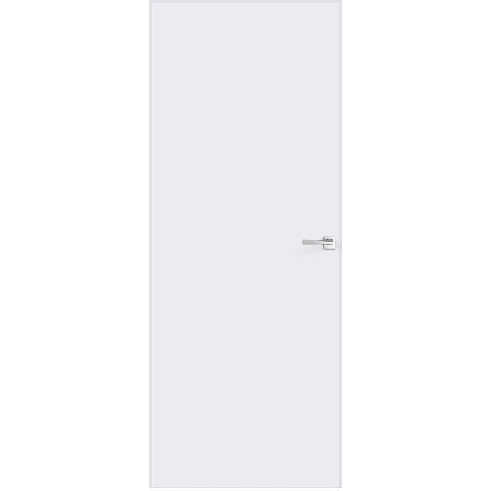 Дверь межкомнатная глухая Invisible 60x200 см правая под покраску (с замком) VELLDORIS STLM-2139102