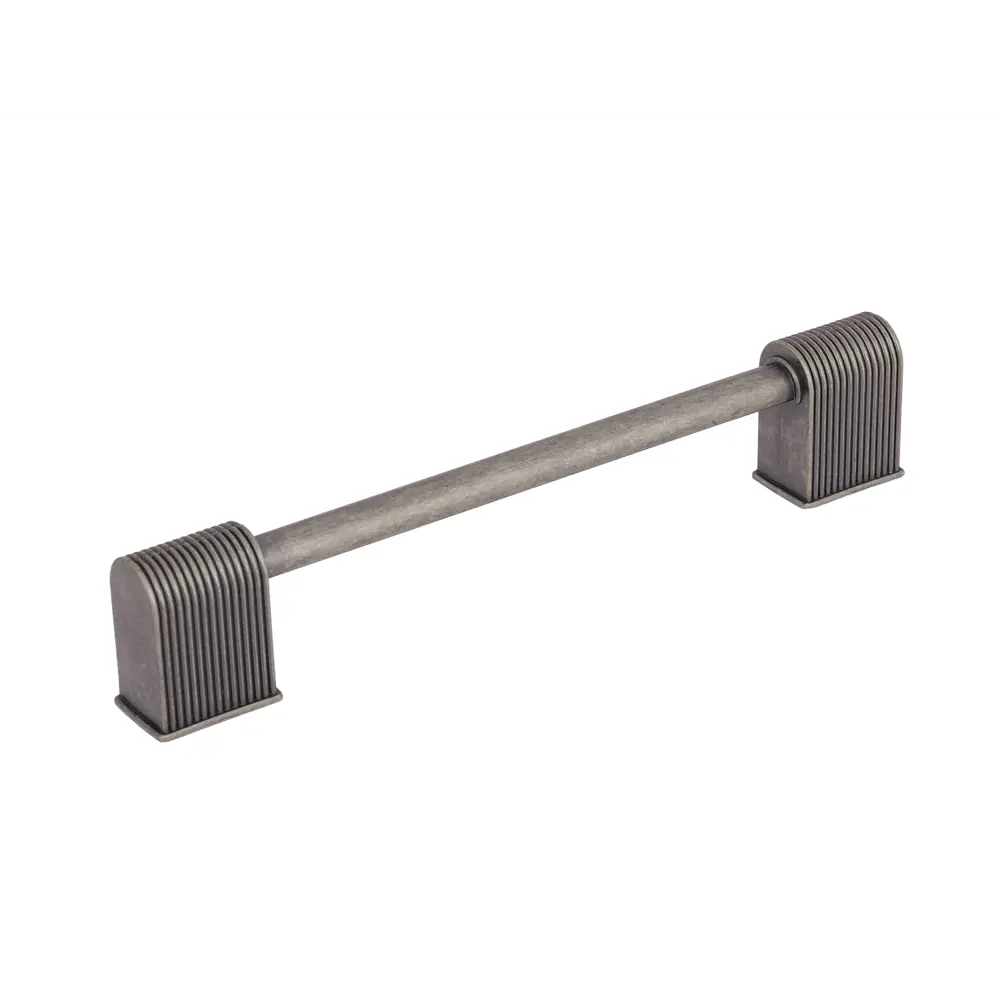 86899827 Ручка-скоба мебельная Amedeo ЦАМ 128 мм цвет старое серебро STLM-1005742 PALLADIUM 