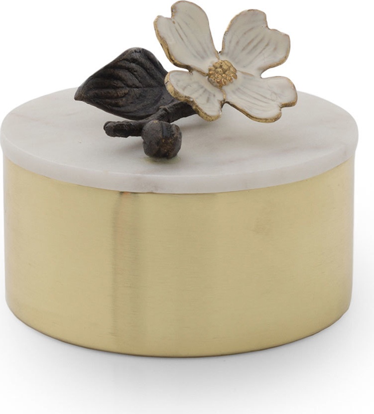 10622410 Michael Aram Шкатулка Michael Aram Цветок кизила 11см, латунь Латунь 