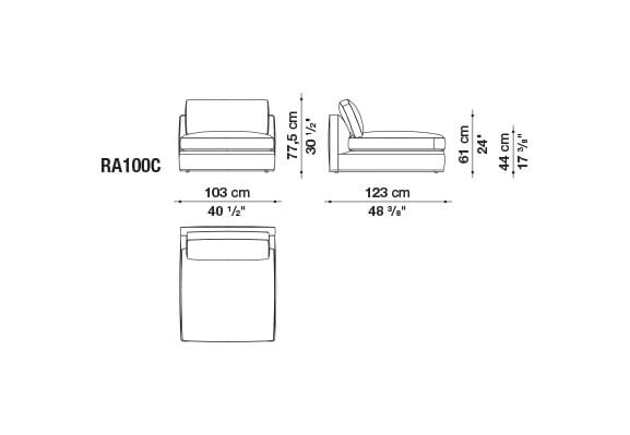 Ткань диван B&B Italia Ричард ARCH-00082196 - Вид №44