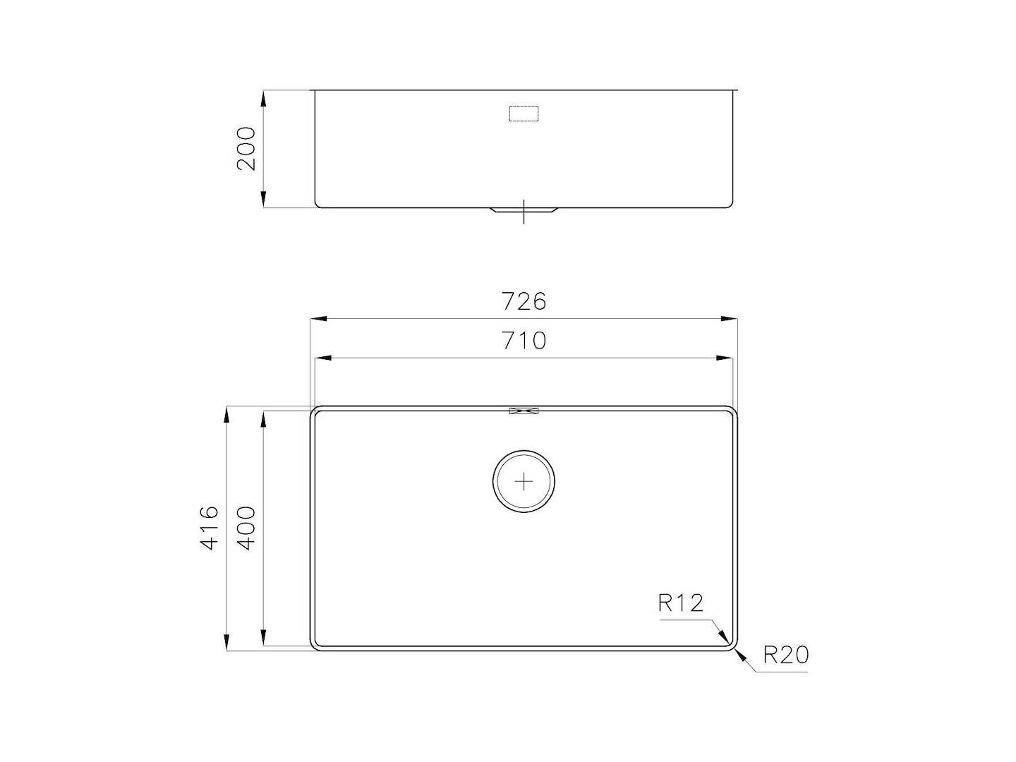 Раковина из нержавеющей стали Foster Phantom ARCH-00092418