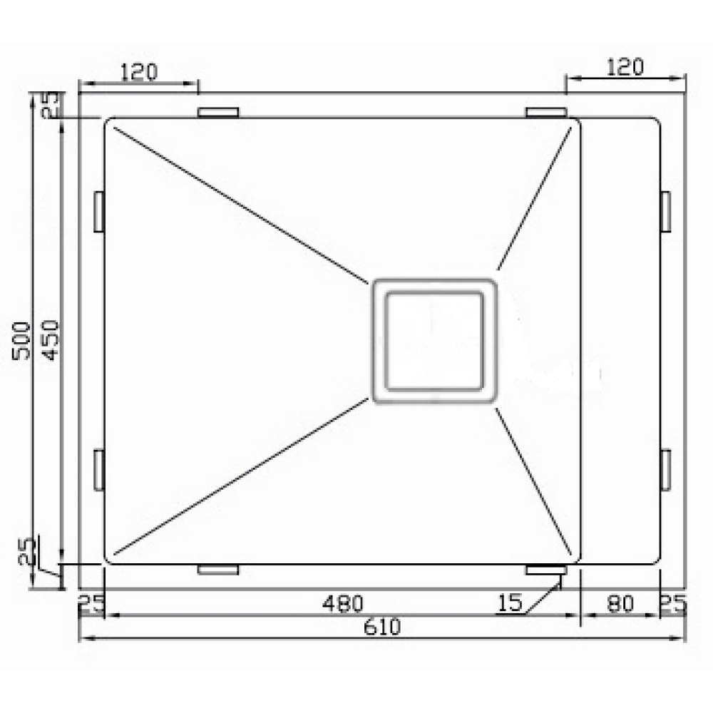 Кухонные мойки Eco Marino SMB-610XSQ.B SEAMAN SMB-610XQ - Вид №2
