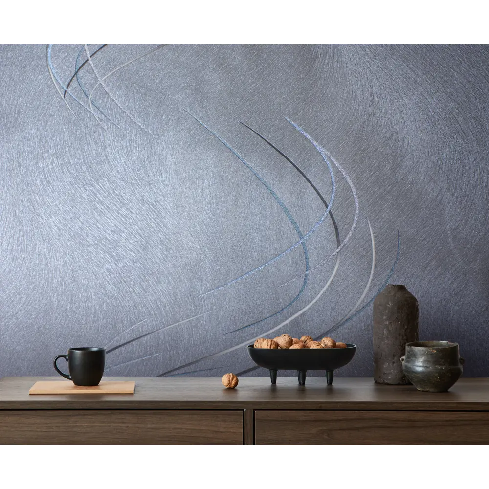 Victoria Stenova Trinity - флизелиновые обои синего цвета с узором 89363960 STLM-1338577 - Вид №3