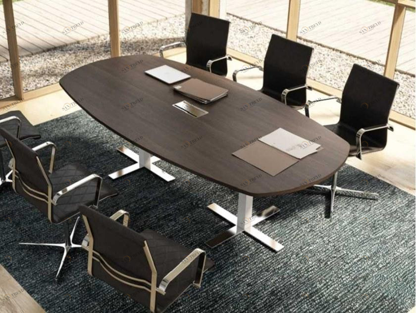 Bralco Стол для переговоров из меламина с системой управления кабелями Winglet sun-id-1399044