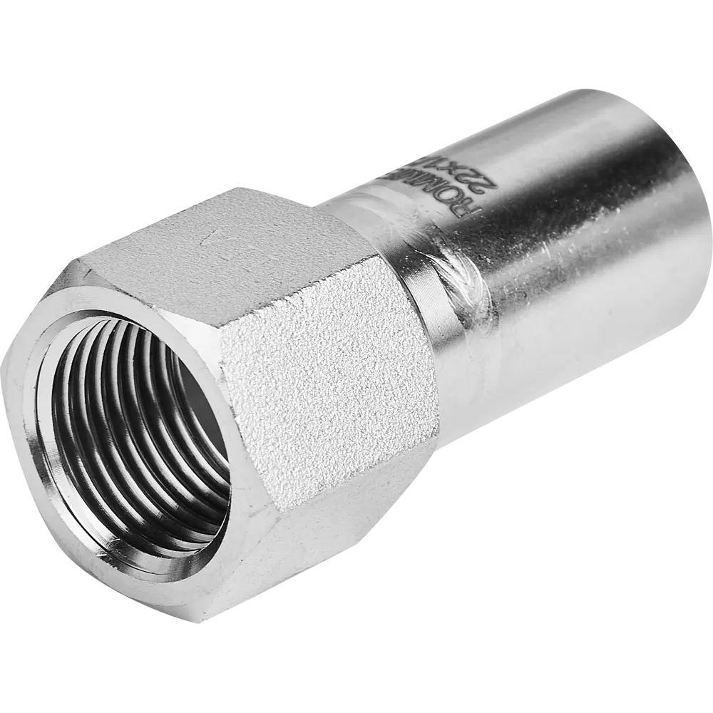 Муфта переходная Rommer 1/2"x22 мм НПр-ВР нержавеющая сталь STLM-2013430 - Вид №1