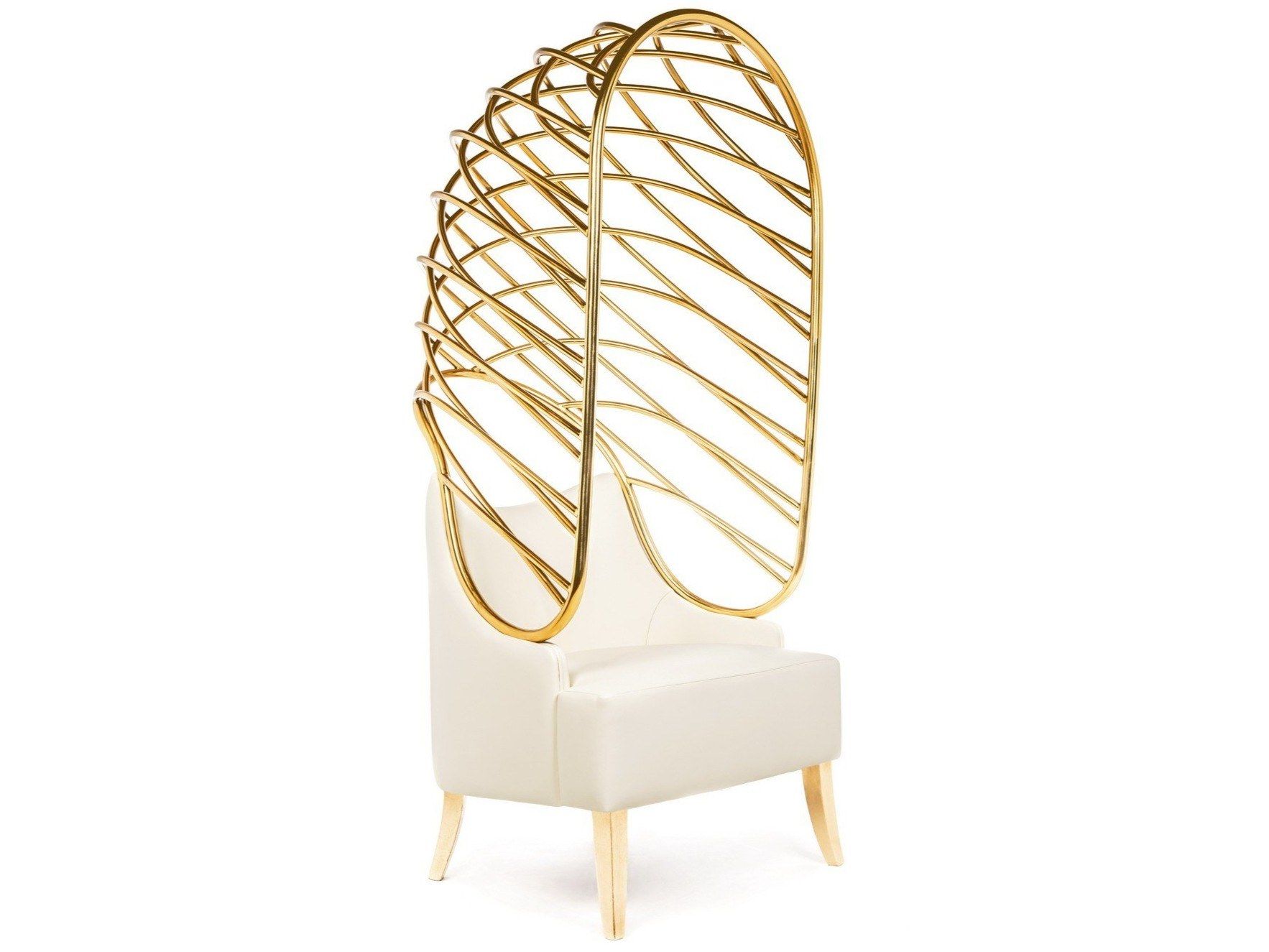 Кожаное кресло с высокой спинкой Munna Dress Me ARCH-00122663