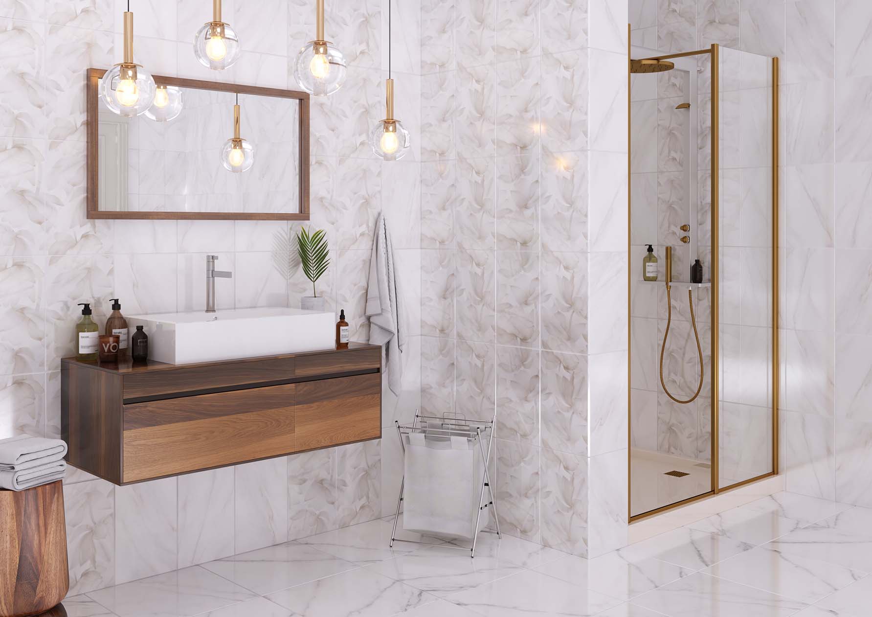 Керамическая плитка BIANCO 335701 25х40 см PiezaROSA  - Вид №1