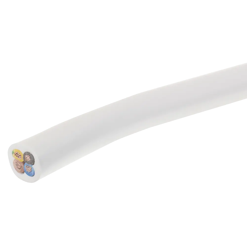 Провод Камит ПВС 4x1.5 100 м ГОСТ цвет белый STLM-2116214 - Вид №2