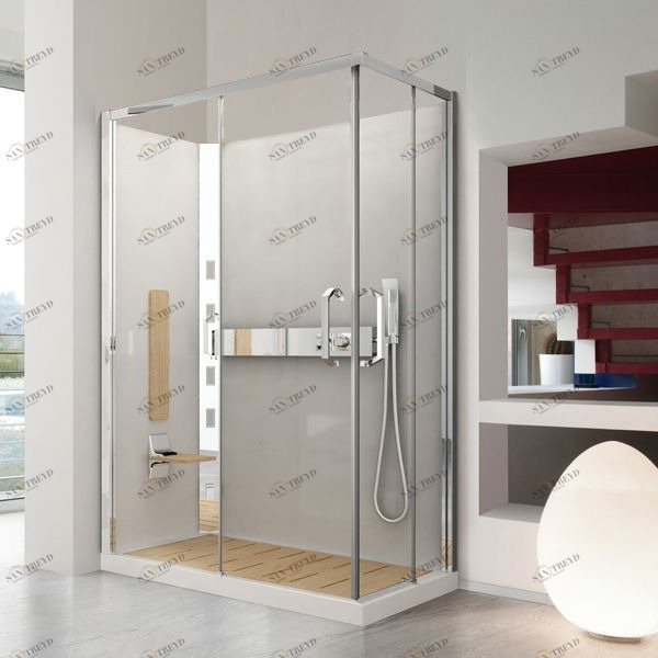 Душевая кабина NEXIS 1 A120x80 HYDRO Novellini NEXIS цвета ясень, с низким душевым поддоном NEXA120SM11KPNEXA120DM11KP