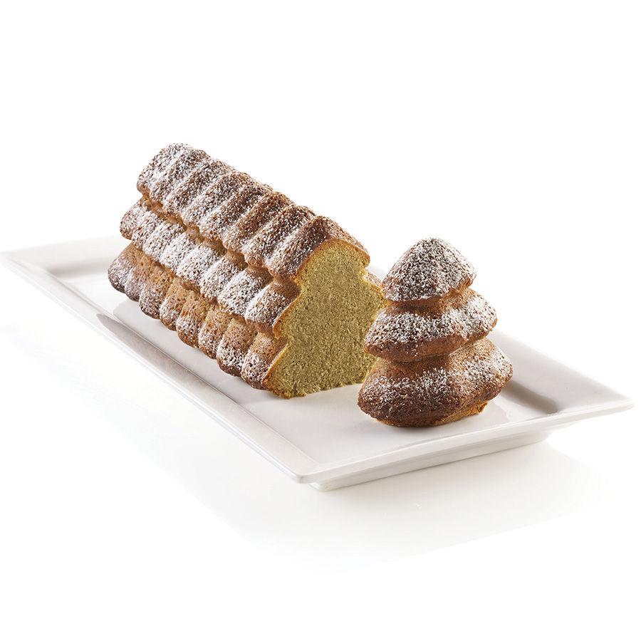 20.436.13.0065 Форма для приготовления пирожного sapin, 25 х 8,9 х 8,7 см, силиконовая Silikomart  - Вид №3