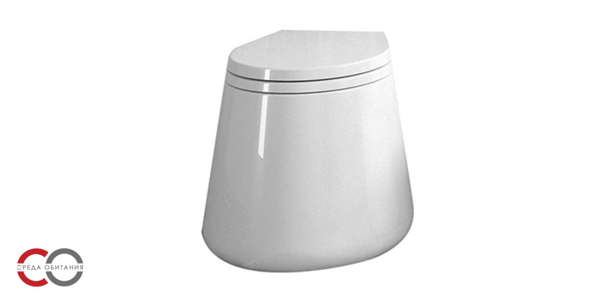 CT00100001 Приставной унитаз напольный Белый Disegno Ceramica CATINO Италия - Вид №1