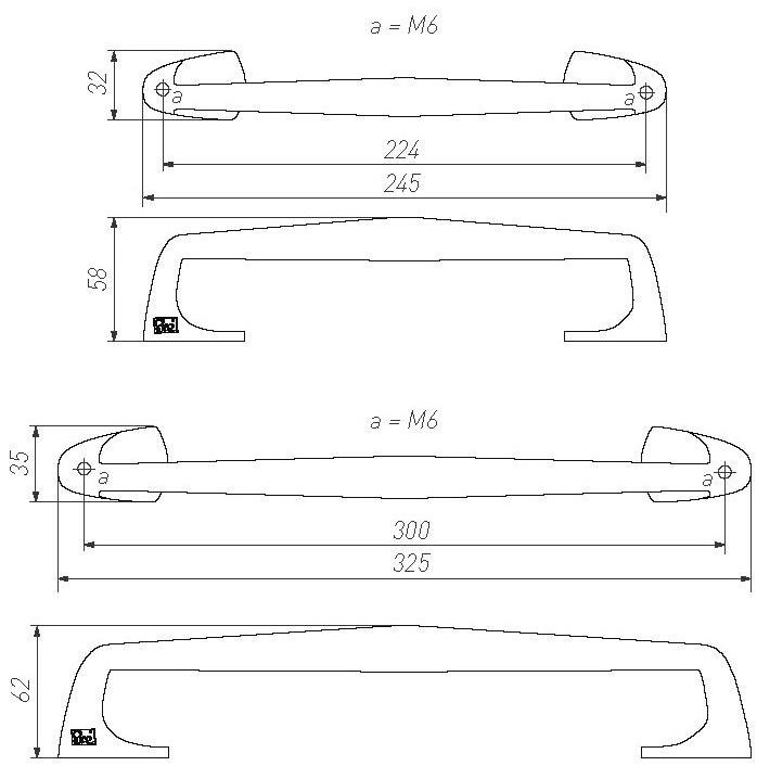 Dauby Металлическая ручка Pure® 14718 - Вид №1