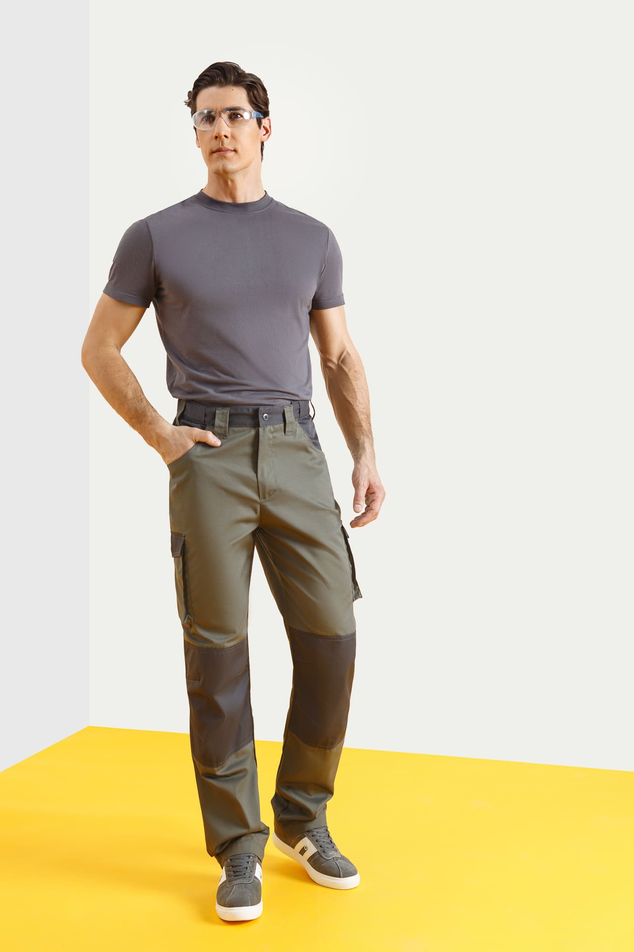 4974822 Костюм  NEW серый хаки графит STATUS  Летняя спецодежда  размер 64-66/170-176  - Вид №8