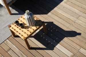 ТИК квадратный низкий садовый столик