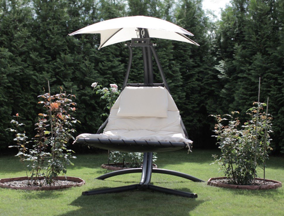 Качели садовые подвесные двухместные Luna Double BESTA FIESTA  132504 Бежевый  - Вид №1