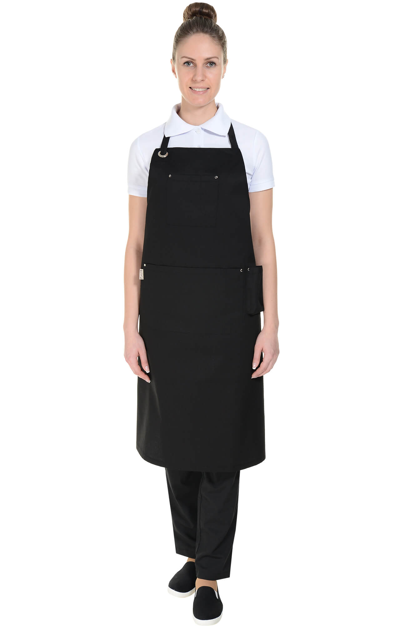 59985 Фартук  с нагрудником, цвет black RICON  Одежда для официантов  размер  - Вид №13