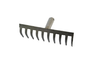 16033697 Прямые грабли без черенка 10 зуб. 002006 KAM-tools