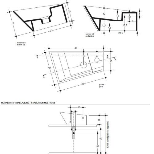 41896 Подвесная раковина настенная овальная   белая Santreyd  - Вид №1