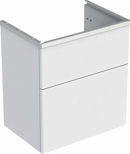 9610221101 IDO Glow напольная тумба под умывальник, с двумя ящиками, W = 980 мм, W1 = 1000 мм, белый - Вид №5