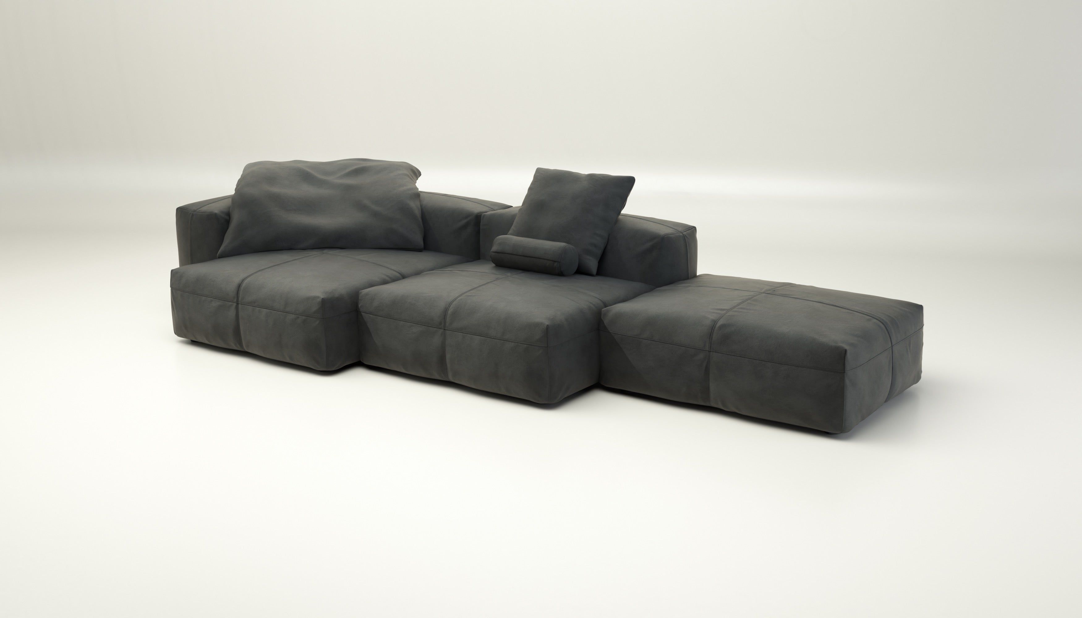 Модульный кожаный диван с полуостровом vetsak Leather ARCH-00143934 - Вид №11