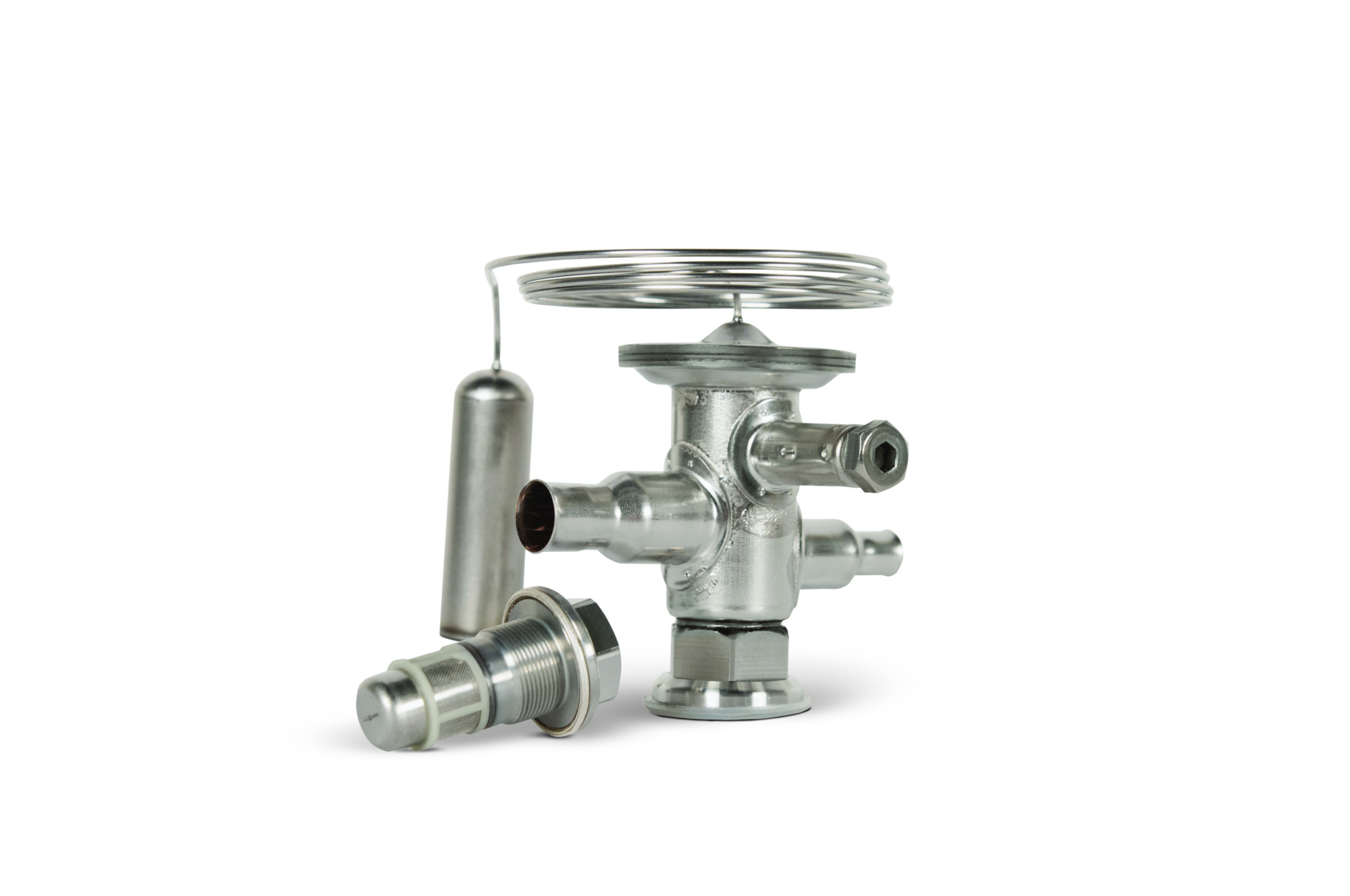 Danfoss TUA/TUAE — Клапаны терморегулирующие со сменными клапанными узлами TUA Корпус клапана с элементом термостат 068U2296  - Вид №3