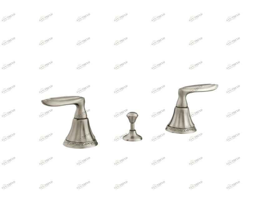 058022.000.00 Комплект биде с тремя отверстиями Золото 24К Mestre Adriatica