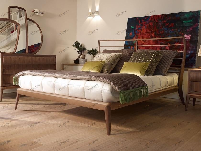 VOLPI Деревянное изголовье для двуспальной кровати Contemporary living 8nle-001-0in