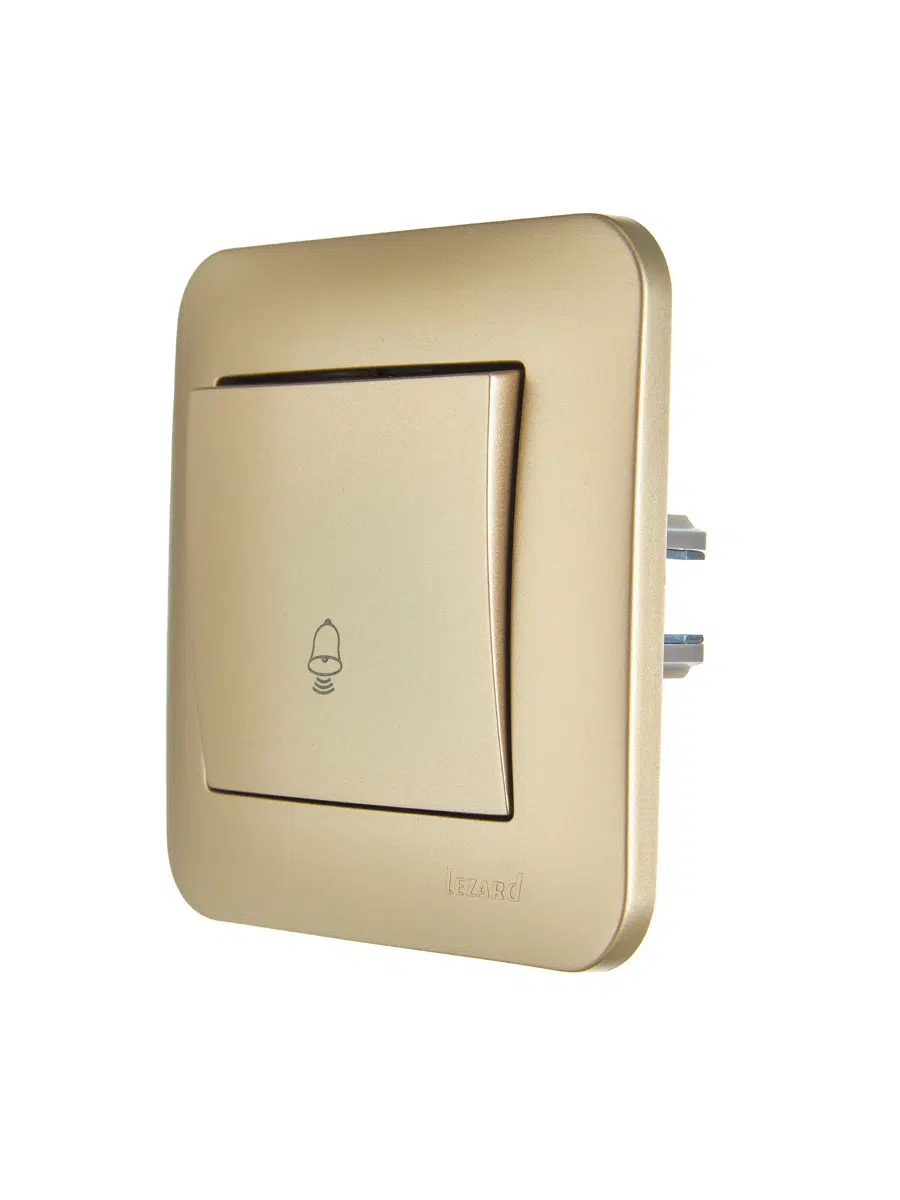 ASTI Кнопка звонка золото LEZARD 7081-3636-103