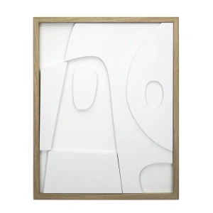 Декоративное панно Абстракция полистирол белый 40x50 см