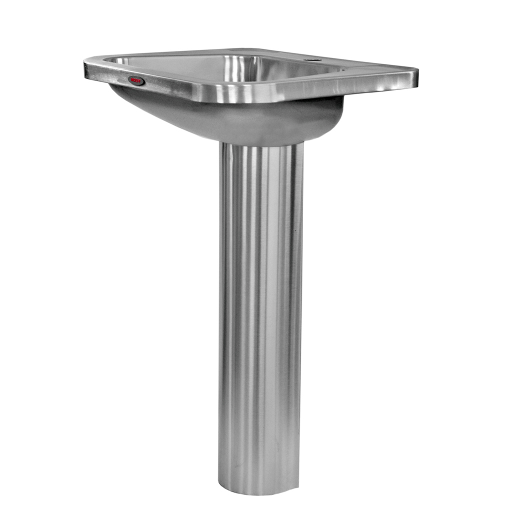 MF-156 Раковина с пьедесталом Public Steel  - Вид №2